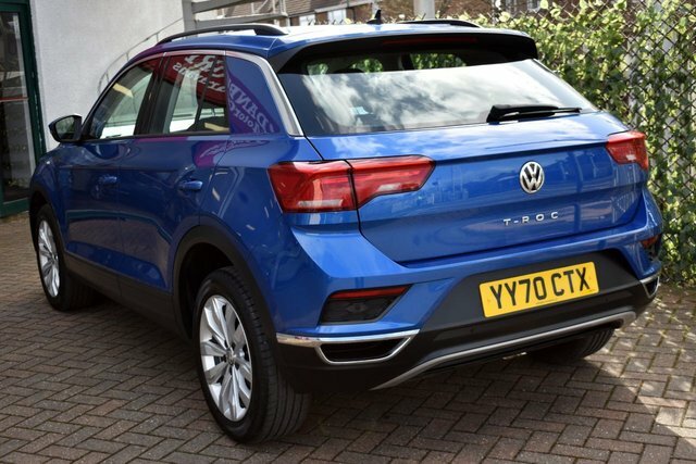 Volkswagen T-Roc 2020 1.5Tsi Se 6-Speed 148 Bhp Euro 6 YY70CTX Blue #4
