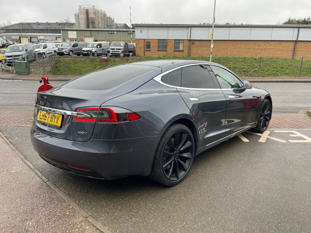 Tesla Model S 100D With Enhanced Full Leather, 21 Tu LH67BYV Silver #5