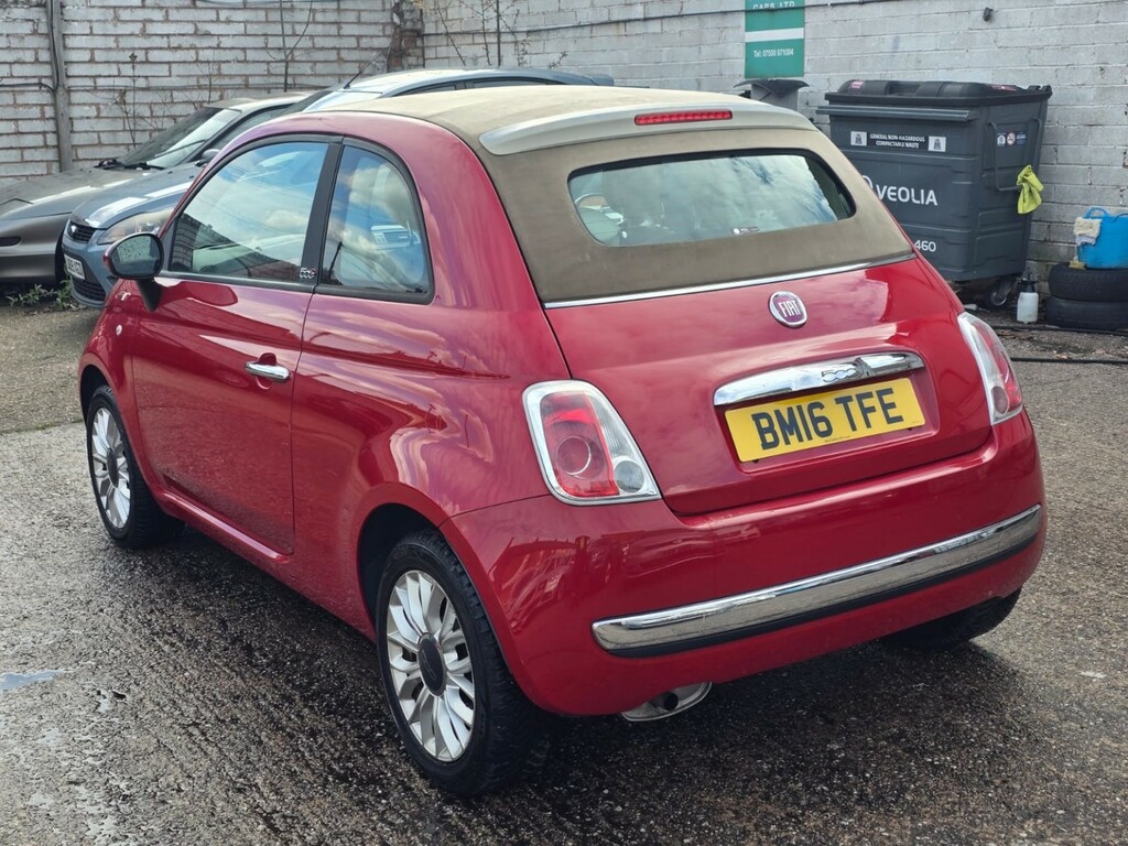 Fiat 500 Hatchback 1.2 Convertible 201616 BM16TFE Red #5