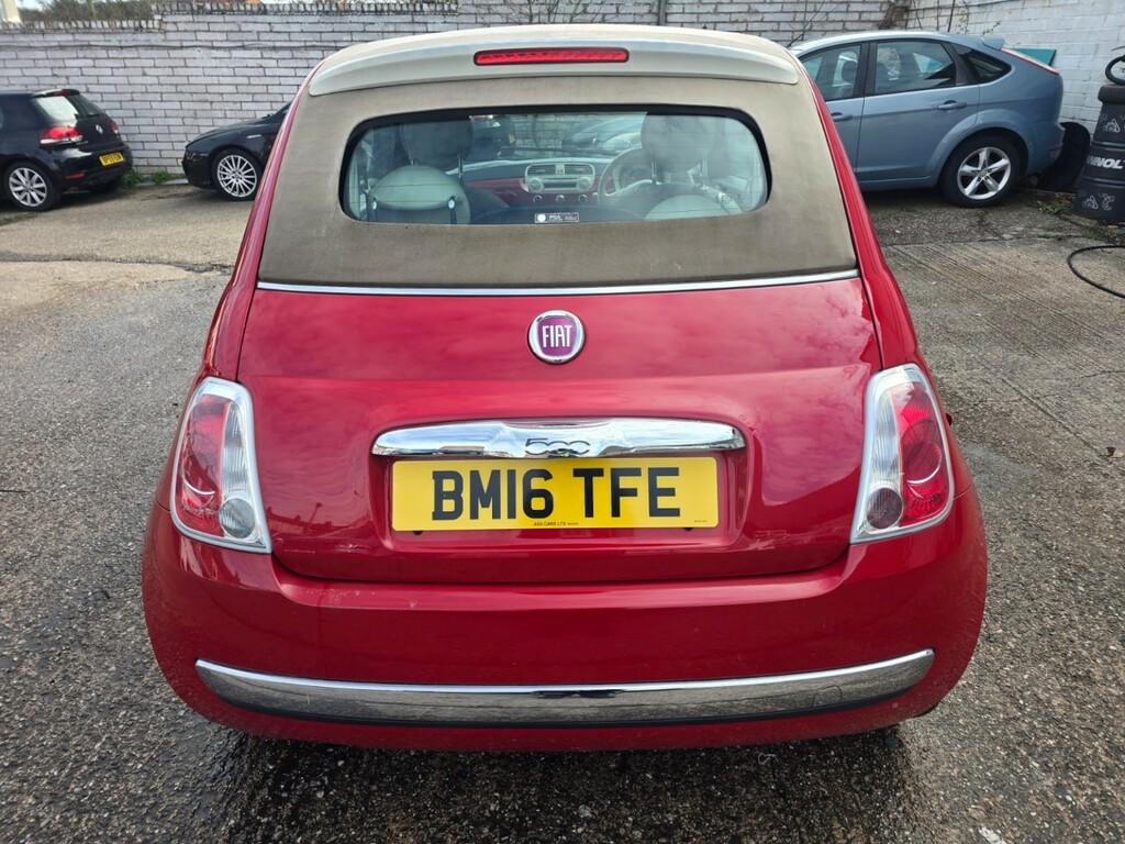 Fiat 500 Hatchback 1.2 Convertible 201616 BM16TFE Red #4