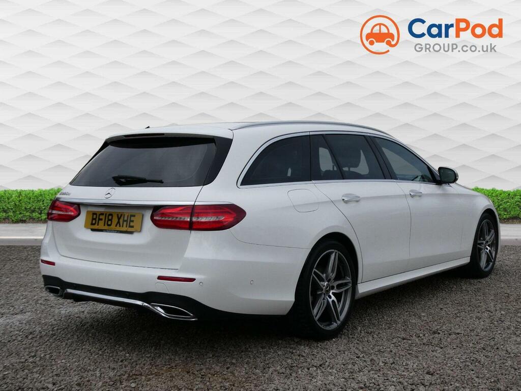 Mercedes-Benz E Class Estate 2.0 E220d Amg Line Premium Plus G-tronic BF18XHE White #3