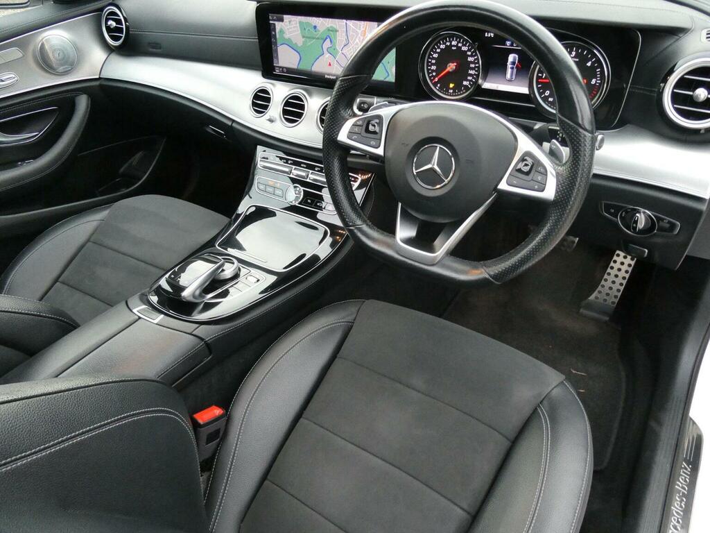 Mercedes-Benz E Class Estate 2.0 E220d Amg Line Premium Plus G-tronic BF18XHE White #2