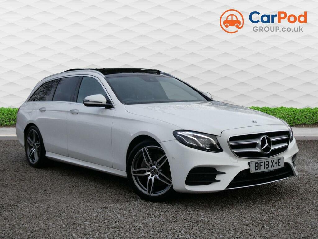 Mercedes-Benz E Class Estate 2.0 E220d Amg Line Premium Plus G-tronic BF18XHE White #6