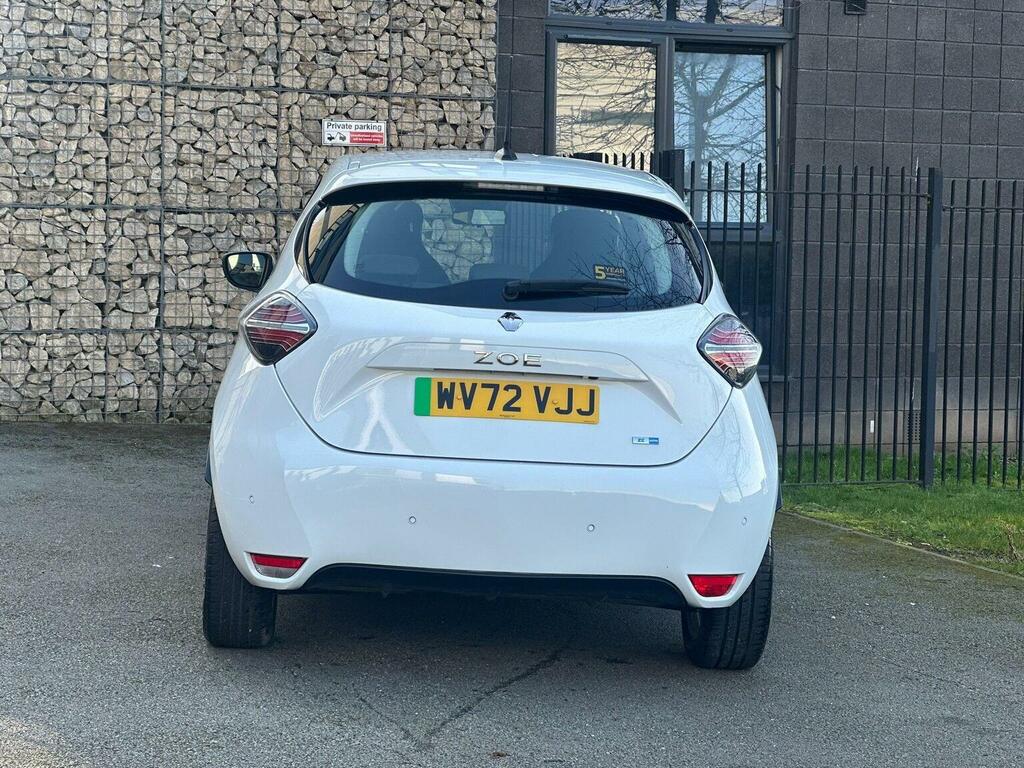 Renault Zoe R110 Ev50 52Kwh Se Rapid Charge WV72VJJ White #3