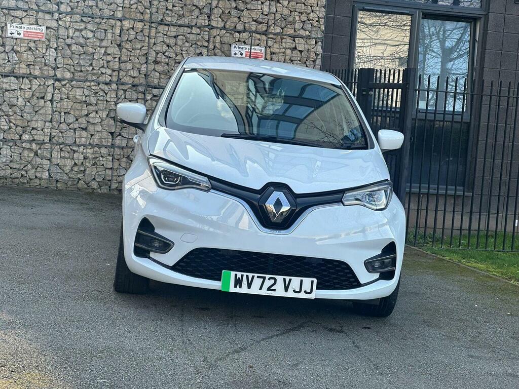 Renault Zoe R110 Ev50 52Kwh Se Rapid Charge WV72VJJ White #2