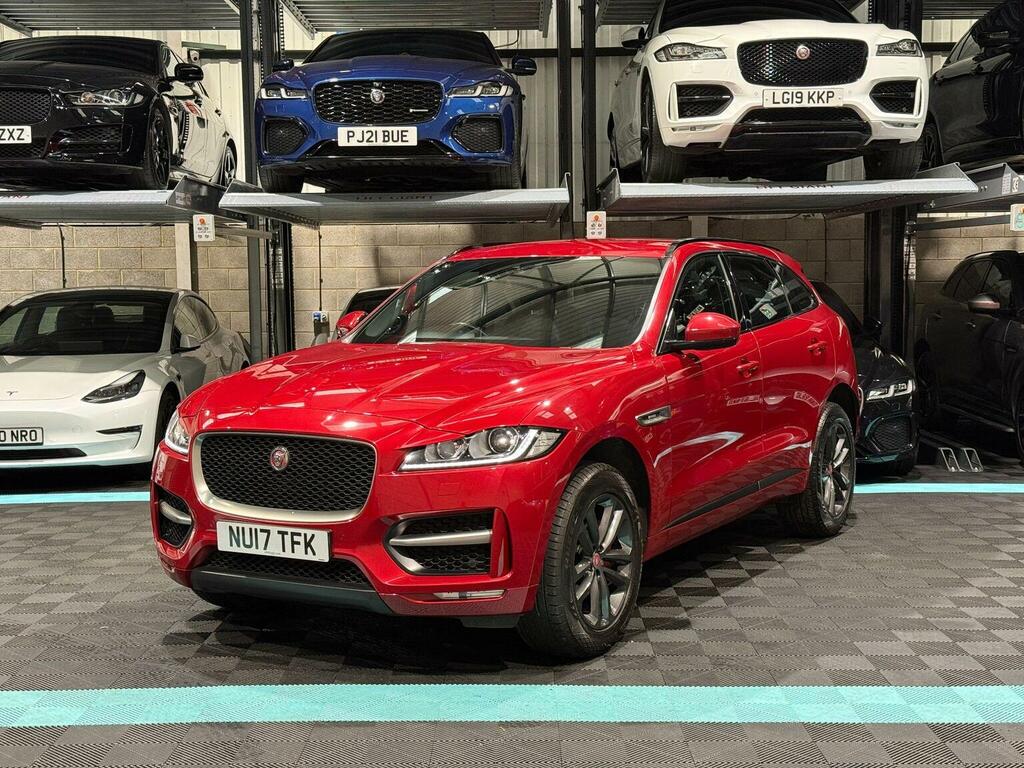 Jaguar F-Pace Suv 2.0 D180 R-sport Awd Euro 6 Ss 20 NU17TFK Red #3
