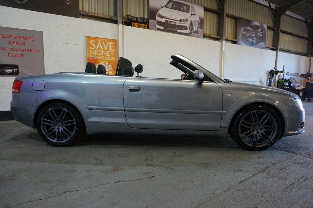 Audi A4 Cabriolet Convertible 2.0 Tdi S Line 200909 Silver