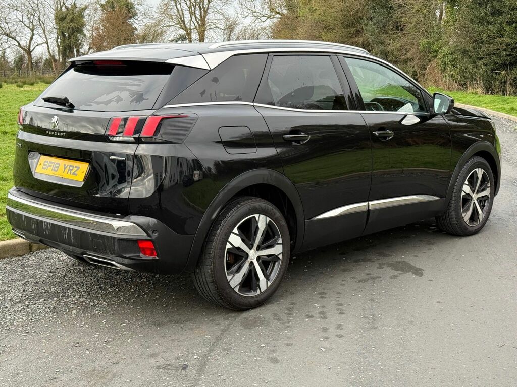 Peugeot 3008 2018 1.6 Bluehdi Gt Line Suv Eur SF18YRZ Black #3