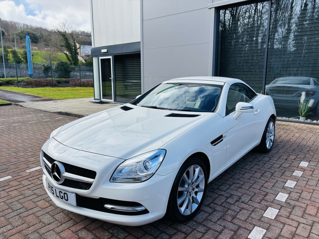 Mercedes-Benz SLK Mercedes-benz Slk 1.8 Slk200 Blue Efficiency G-tro White