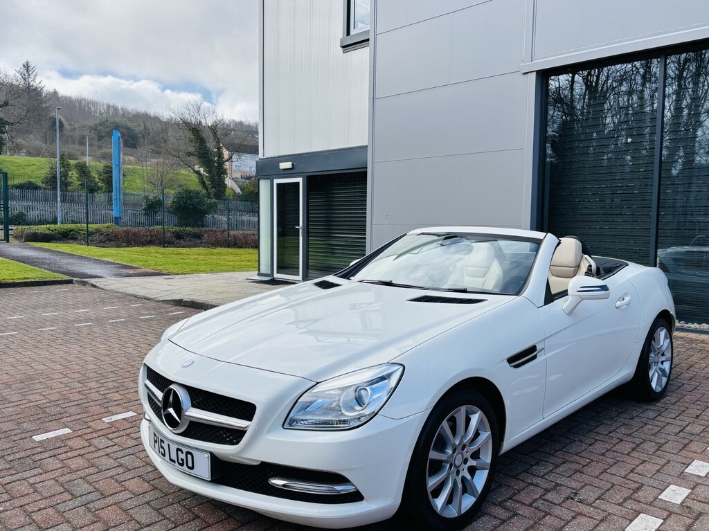 Mercedes-Benz SLK Mercedes-benz Slk 1.8 Slk200 Blue Efficiency G-tro White #2