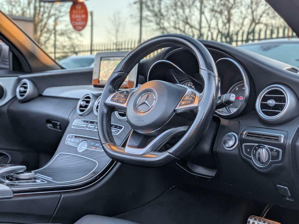 Mercedes-Benz C Class Convertible 2.1 C220d Amg Line Cabriolet G-tronic SO17GVK Grey #3