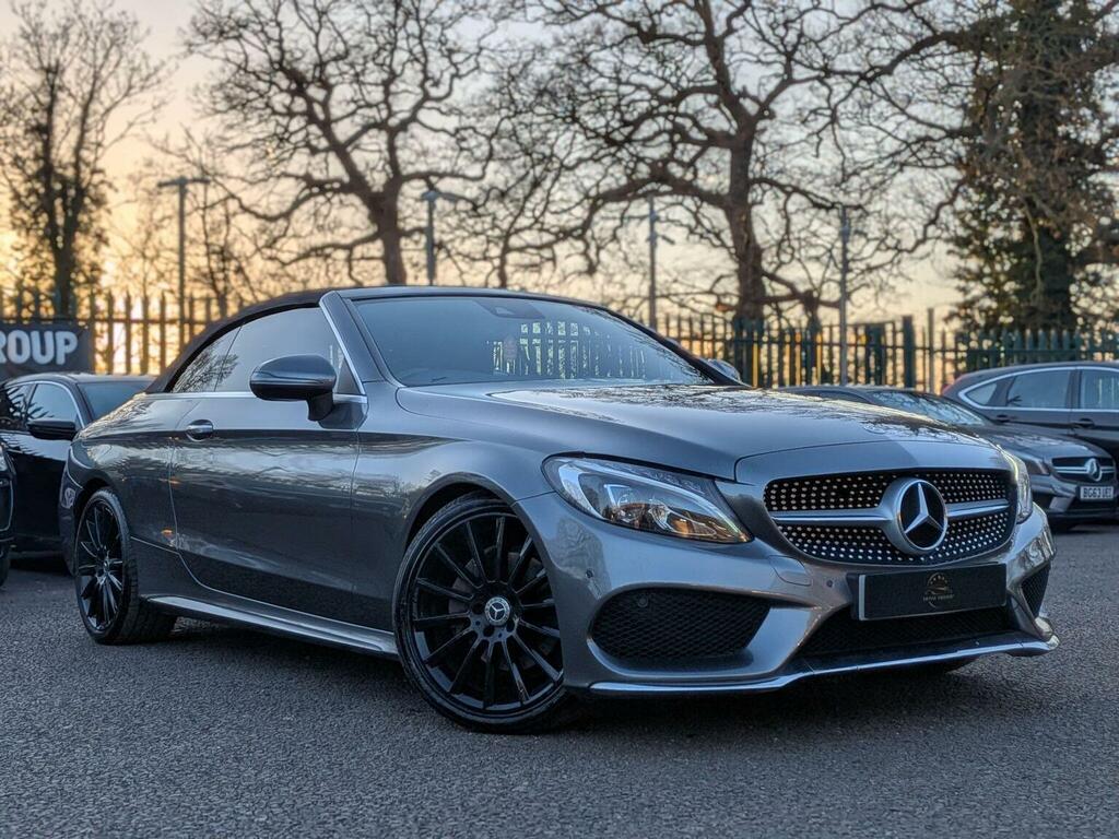 Mercedes-Benz C Class Convertible 2.1 C220d Amg Line Cabriolet G-tronic SO17GVK Grey #2