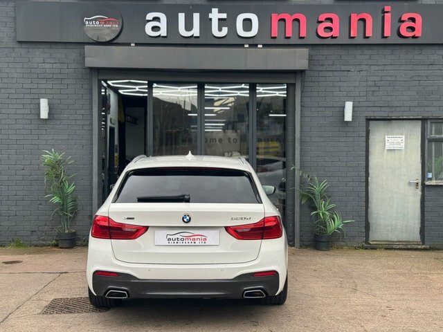 BMW 5 Series 520D M Sport Touring YF67DXJ White #3