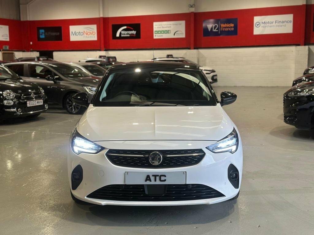 Vauxhall Corsa Hatchback 1.5 Turbo D Elite Nav 2021 DL21UUE White #2
