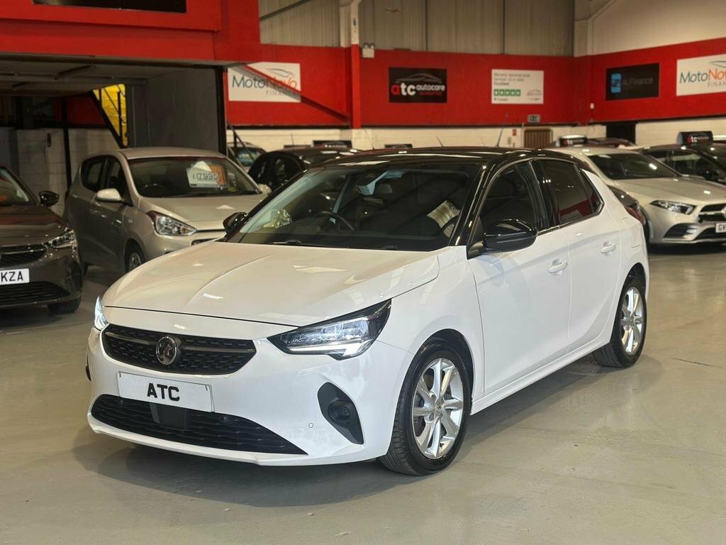 Vauxhall Corsa Hatchback 1.5 Turbo D Elite Nav 2021 DL21UUE White #3