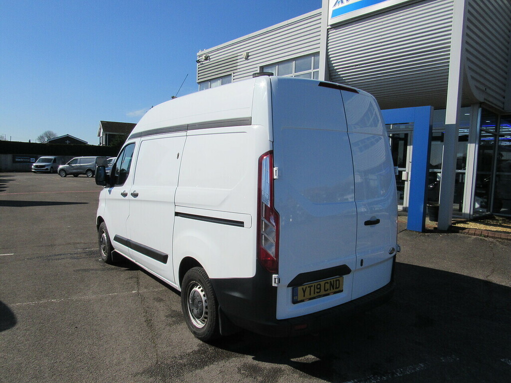 Ford Transit Custom 300 Ecoblue L1 H2 High Roof Euro 6 Van With Shelvi YT19CND White #2
