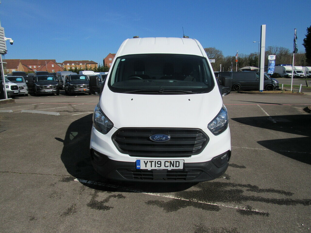 Ford Transit Custom 300 Ecoblue L1 H2 High Roof Euro 6 Van With Shelvi YT19CND White #3