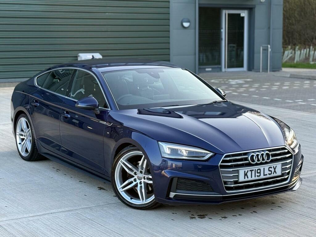 Audi A5 Hatchback 2.0 Tdi 35 S Line Sportback S Tronic Eur KT19LSX Blue #4