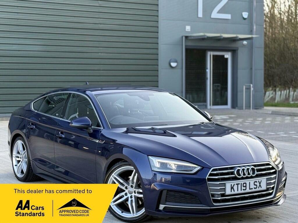 Audi A5 Hatchback 2.0 Tdi 35 S Line Sportback S Tronic Eur KT19LSX Blue #2