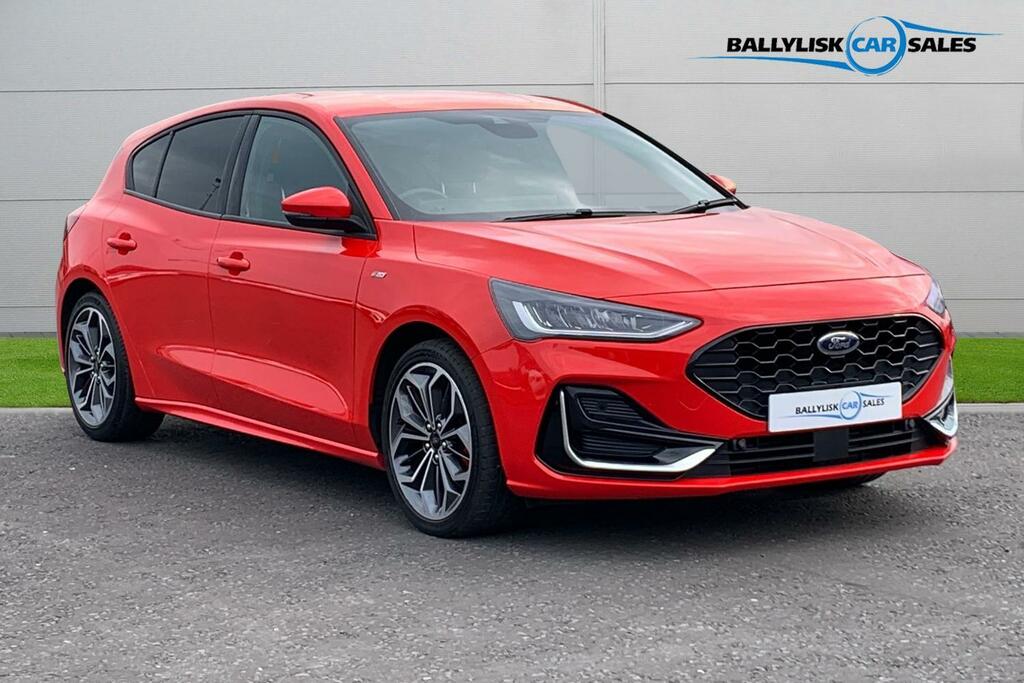 Ford Focus 1.0T 155Ps St-line Vignale In Race Red With 25K Red