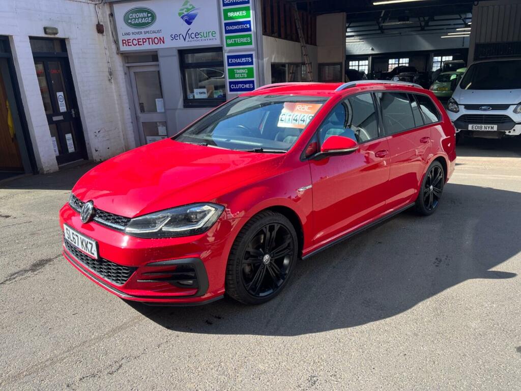 Volkswagen Golf Estate 2.0 Tdi Gtd 2017 SL67KKZ Red #4