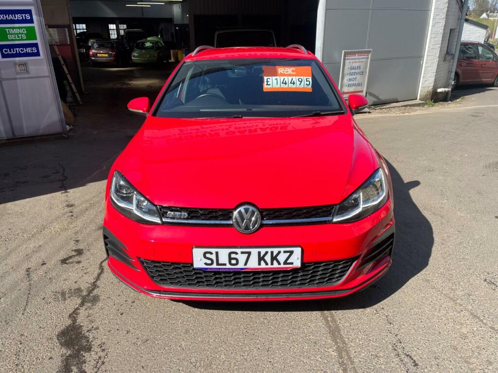 Volkswagen Golf Estate 2.0 Tdi Gtd 2017 SL67KKZ Red #3