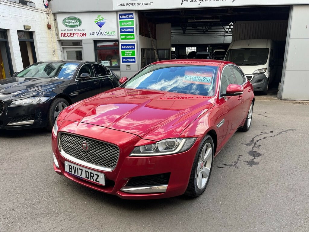 Jaguar XF Saloon 2.0 D Portfolio 2017 BV17DRZ Red #6