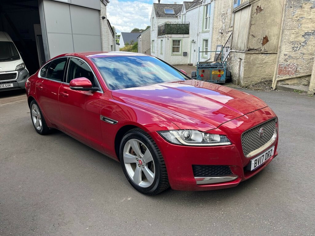 Jaguar XF Saloon 2.0 D Portfolio 2017 BV17DRZ Red #3