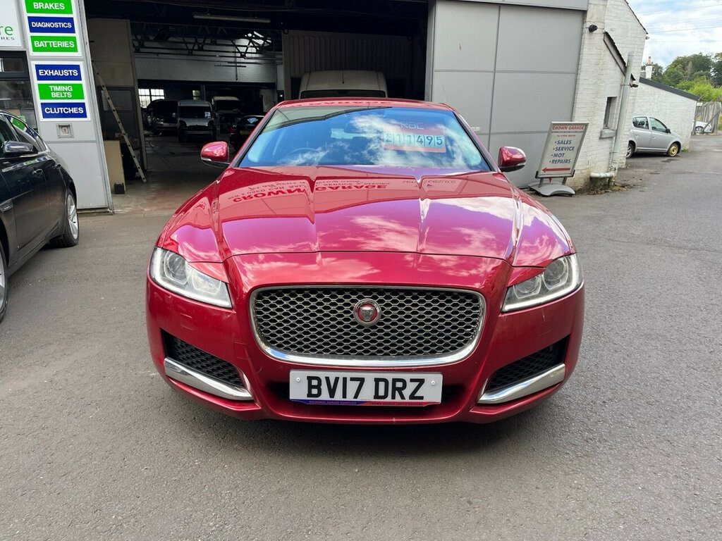 Jaguar XF Saloon 2.0 D Portfolio 2017 BV17DRZ Red #4