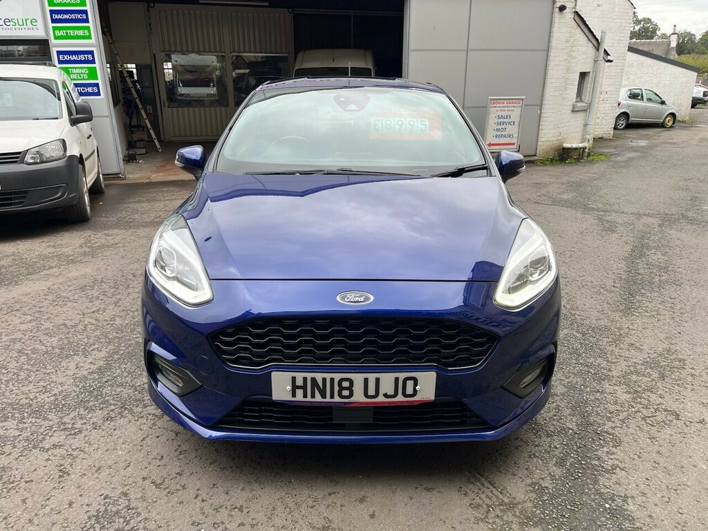 Ford Fiesta Hatchback 1.0 T Ecoboost St-line 2018 HN18UJO Blue #2