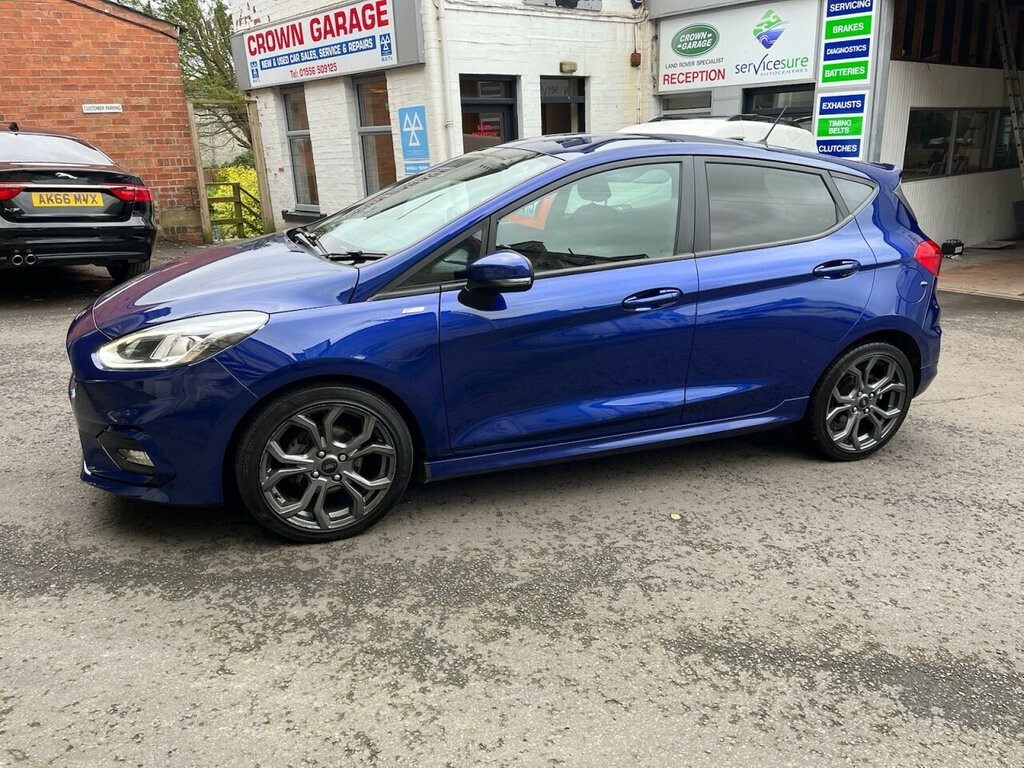 Ford Fiesta Hatchback 1.0 T Ecoboost St-line 2018 HN18UJO Blue #3