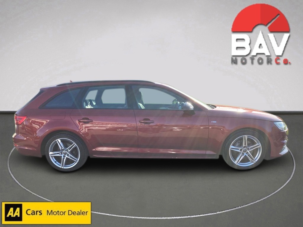 Audi A4 Avant Tdi S Line AV67HNL Red #2