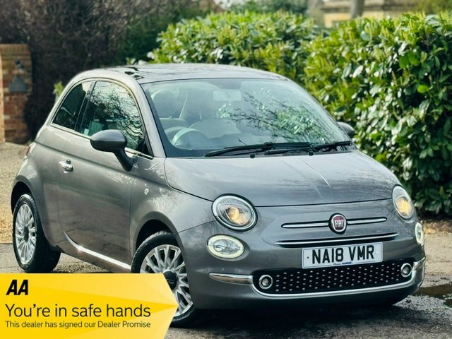 Fiat 500 1.2 Lounge Hatchback Euro 6 S S NA18VMR Grey