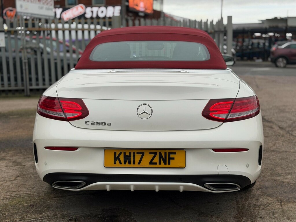 Mercedes-Benz C Class 2.1 D Amg Line Premium Plus Cabriolet G-tronic KW17ZNF White #4