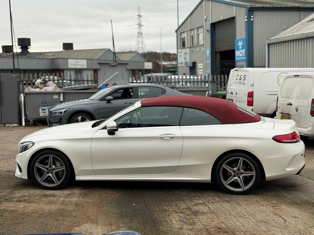 Mercedes-Benz C Class 2.1 D Amg Line Premium Plus Cabriolet G-tronic KW17ZNF White #6