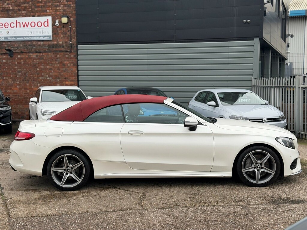 Mercedes-Benz C Class 2.1 D Amg Line Premium Plus Cabriolet G-tronic KW17ZNF White #2