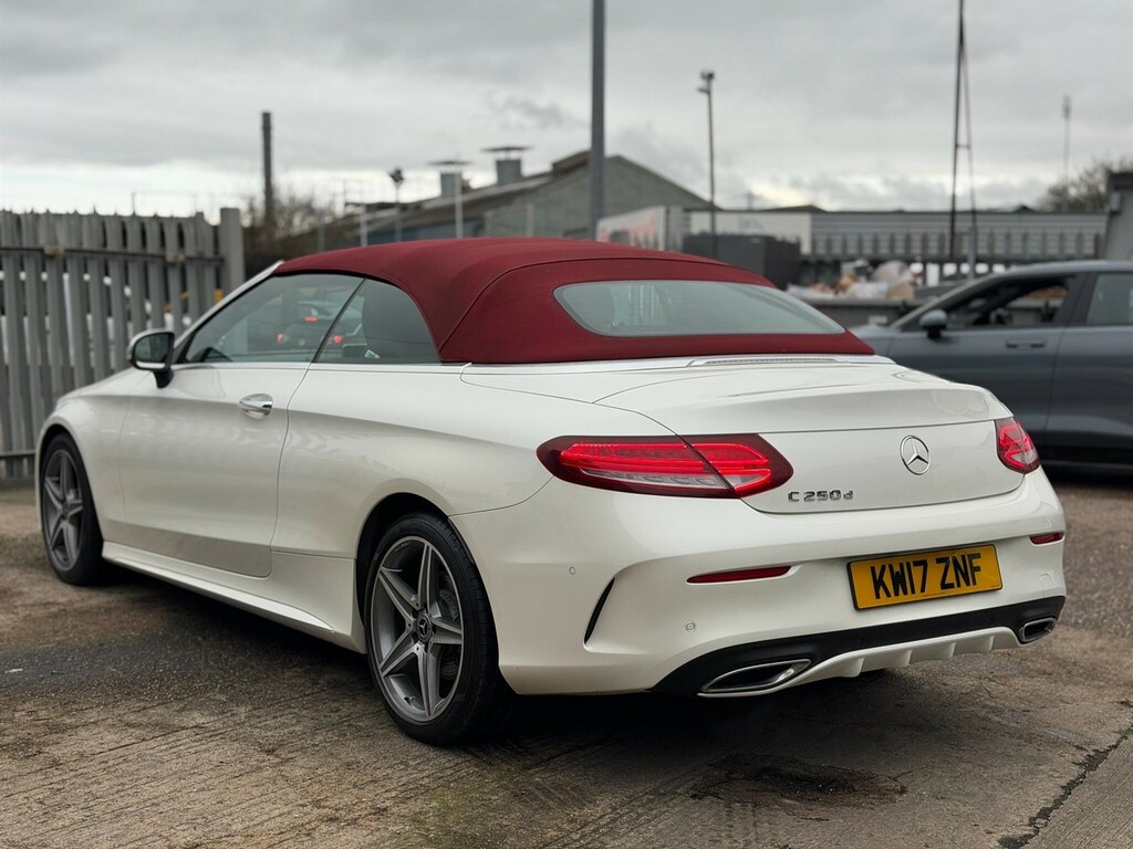 Mercedes-Benz C Class 2.1 D Amg Line Premium Plus Cabriolet G-tronic KW17ZNF White #3