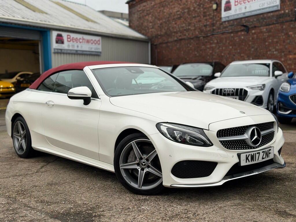Mercedes-Benz C Class 2.1 D Amg Line Premium Plus Cabriolet G-tronic White