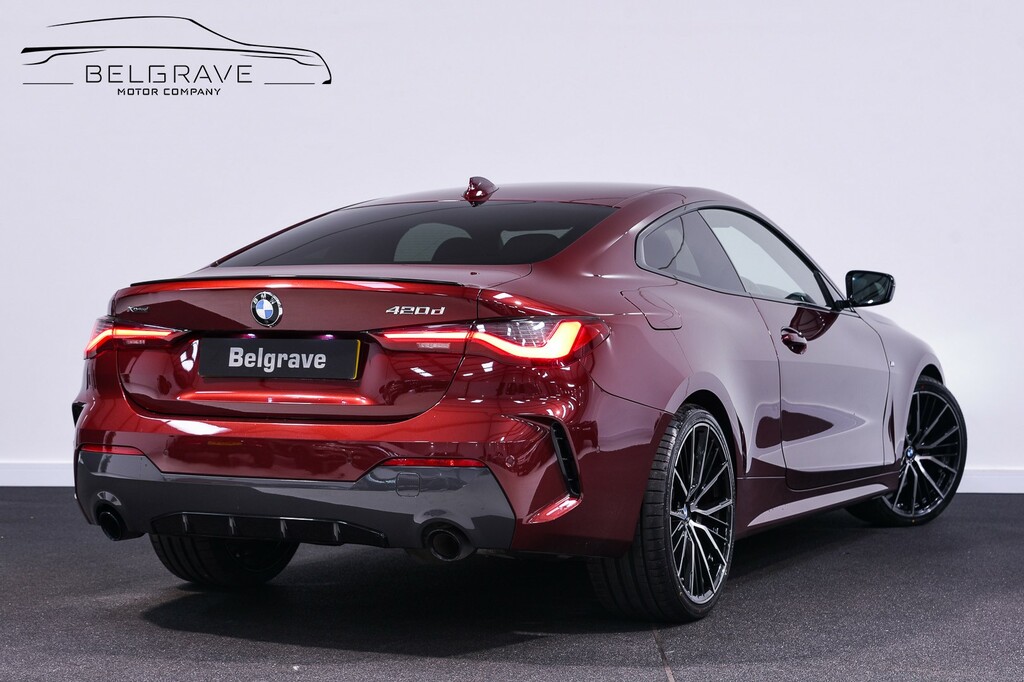 BMW 4 Series Gran Coupe 2.0 Mht M Sport Pro Edition Coupe Hybri YR71XFX Red #3