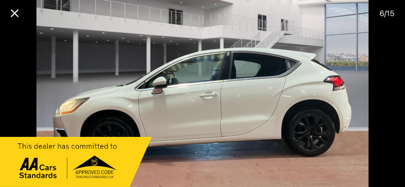 Citroen DS4 1.6Hdi Dstyle SB13NTV White #6