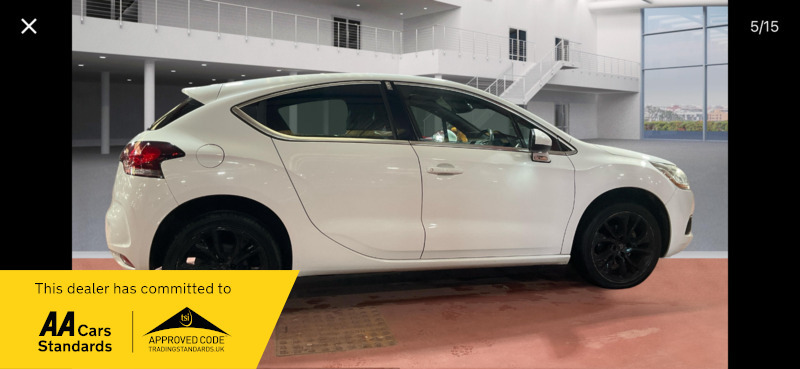 Citroen DS4 1.6Hdi Dstyle SB13NTV White #5