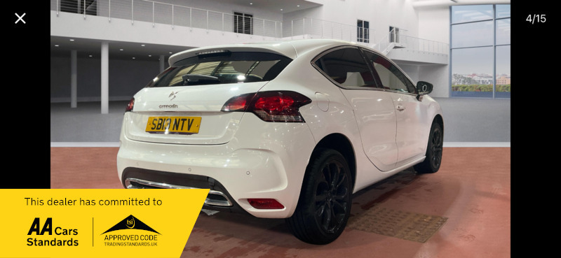 Citroen DS4 1.6Hdi Dstyle SB13NTV White #4