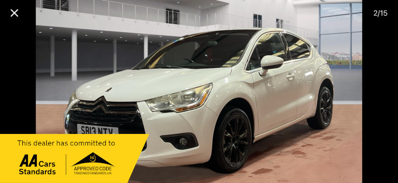 Citroen DS4 1.6Hdi Dstyle SB13NTV White #2