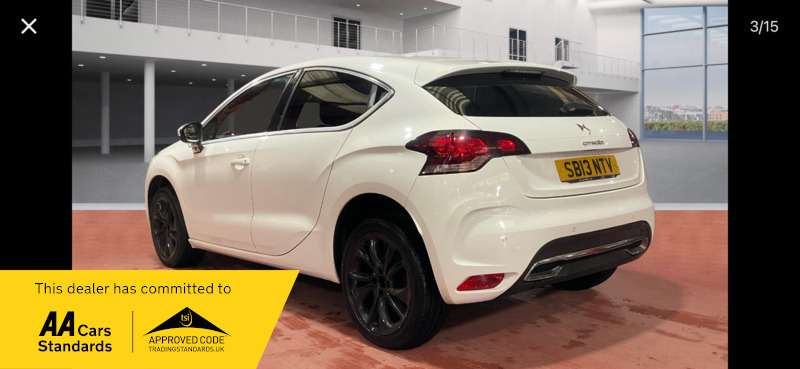 Citroen DS4 1.6Hdi Dstyle SB13NTV White #3