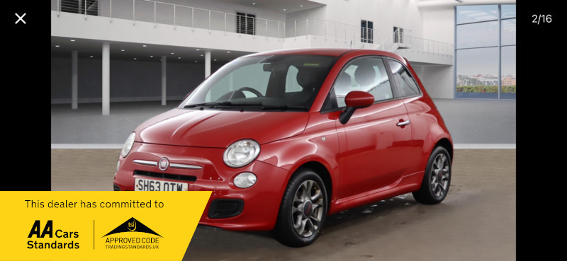 Fiat 500 1.2 S SH63OTW Red #2