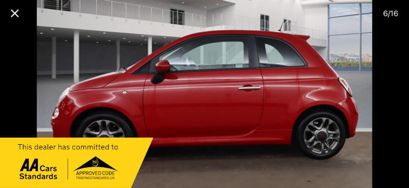 Fiat 500 1.2 S SH63OTW Red #6