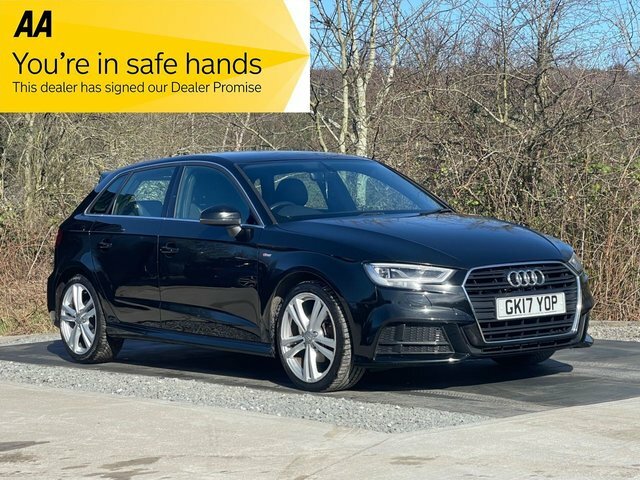 Audi A3 1.6 Tdi S Line Sportback Euro 6 Black