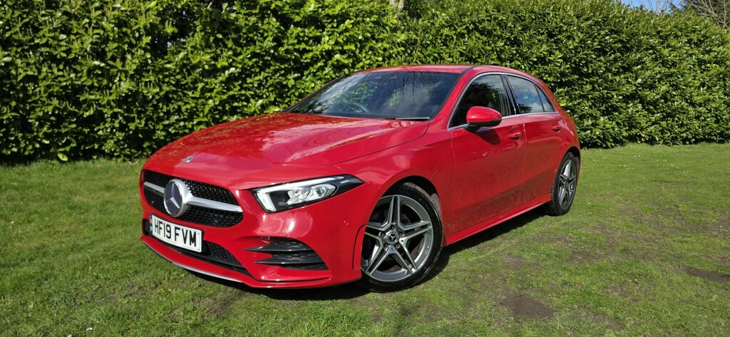 Mercedes-Benz A Class Hatchback 1.5 A180d Amg Line 2019 HF19FVM Red #3