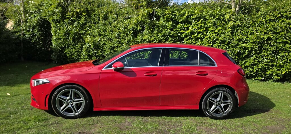 Mercedes-Benz A Class Hatchback 1.5 A180d Amg Line 2019 HF19FVM Red #4