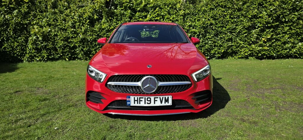Mercedes-Benz A Class Hatchback 1.5 A180d Amg Line 2019 HF19FVM Red #2